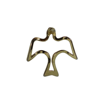 鳥 ピンズ 金色 留め具付き