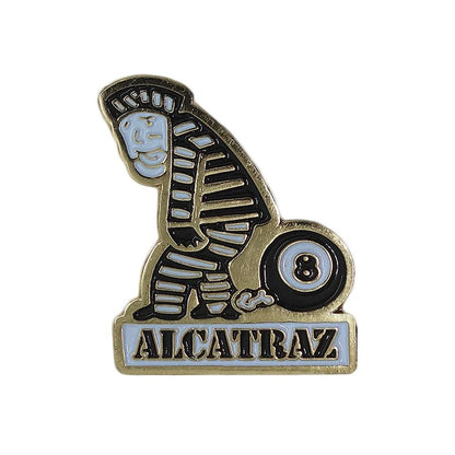 ALCATRAZ 囚人 ピンズ アルカトラズ 留め具付き