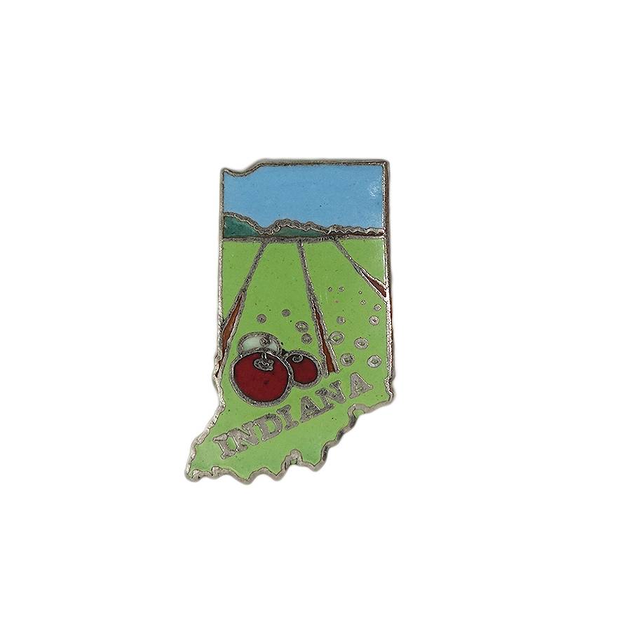 INDIANA ピンズ インディアナ州 地図型 MAFCO 留め具付き
