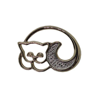 AVON 猫 ピンズ エイボン 留め具付き