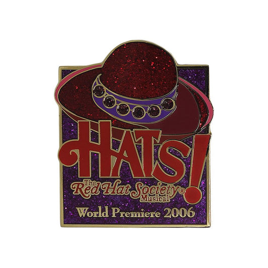 Red Hat Society ピンズ 赤い帽子 ラインストーン 留め具付き