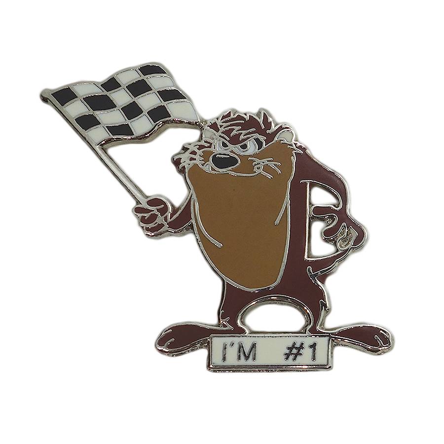 タズマニアン・デビル I'M #1 ピンズ 留め具付き キャラクター