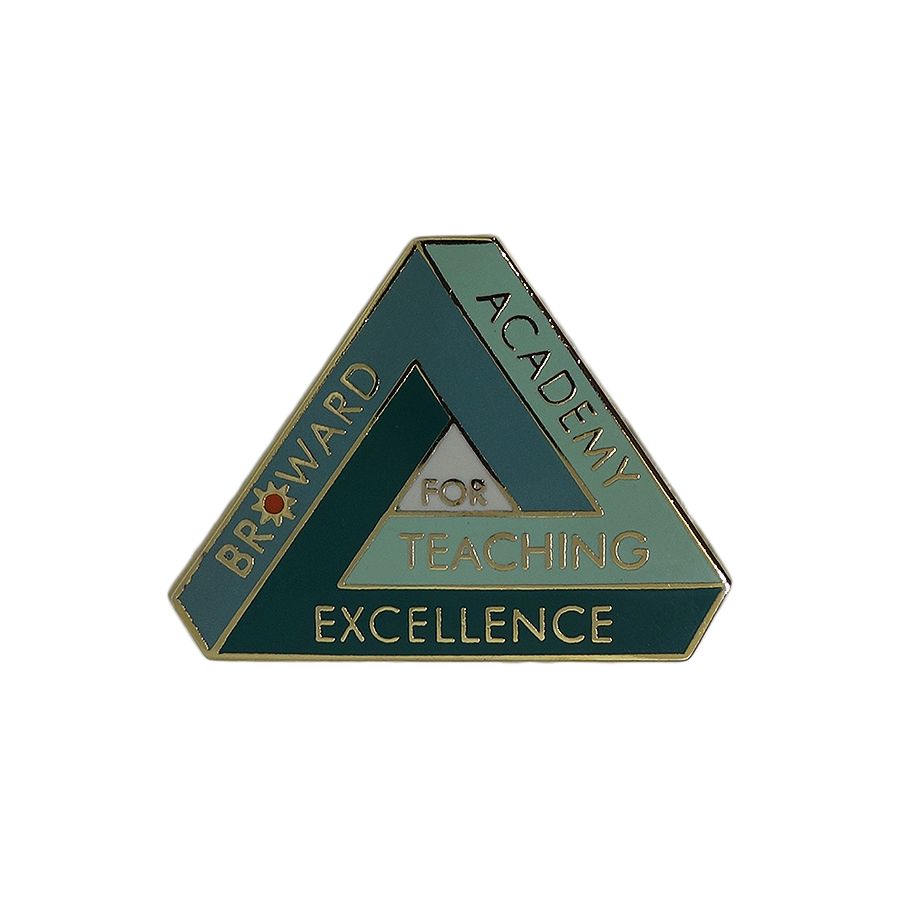BROWARD ACADEMY ピンズ TEACHING EXCELLENCE 留め具付き
