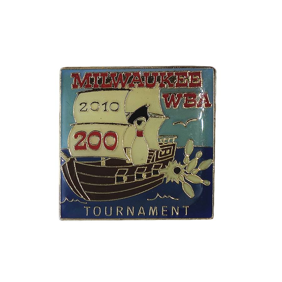 MILWAUKEE WBA ボウリング ピンズ 2010 TOURNAMENT 留め具付き