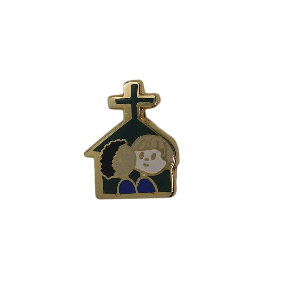 信仰 ピンズ 教会 留め具付き