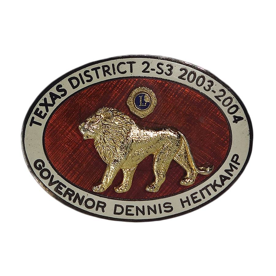 Lions Club ライオンズクラブ ピンズ TEXAS DISTRICT 2-53 留め具付き