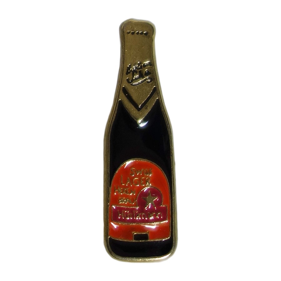 HURLIMANN ピンズ お酒 スイス ビール 瓶 ボトル型 留め具付き