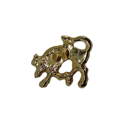 牛 ピンズ 金色 動物