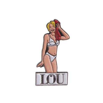 LOU ランジェリー姿の女性 ピンズ ピンナップガール