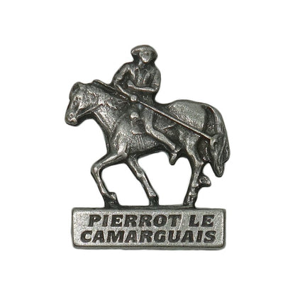 乗馬 ピンズ PIERROT LE CAMARGUAIS ビンテージ 留め具付き