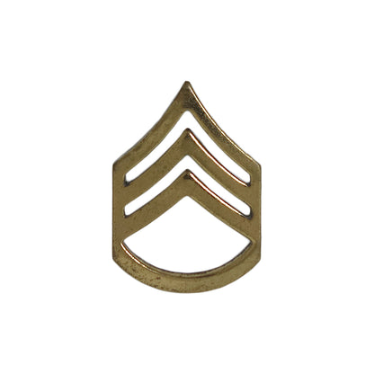 米軍 階級章 二等軍曹 ピンズ インシグニア 留め具付き