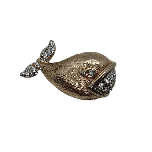 鯨 ピンズ クジラ 留め具付き