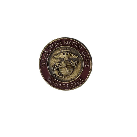 USMC アメリカ海兵隊 ピンズ SEMPER FIDELIS 留め具付き