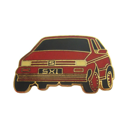 ピンズ 自動車 SXI 留め具付き レトロ ピンバッジ