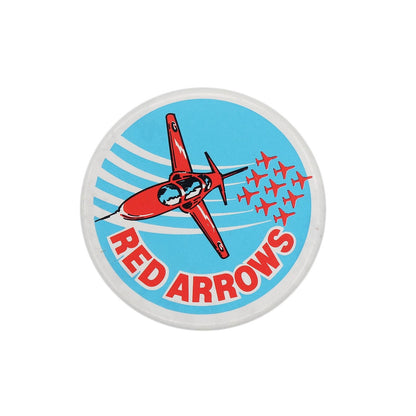 RED ARROWS イギリス空軍 アクロバット飛行チーム レッドアローズ 缶バッジ バッチ