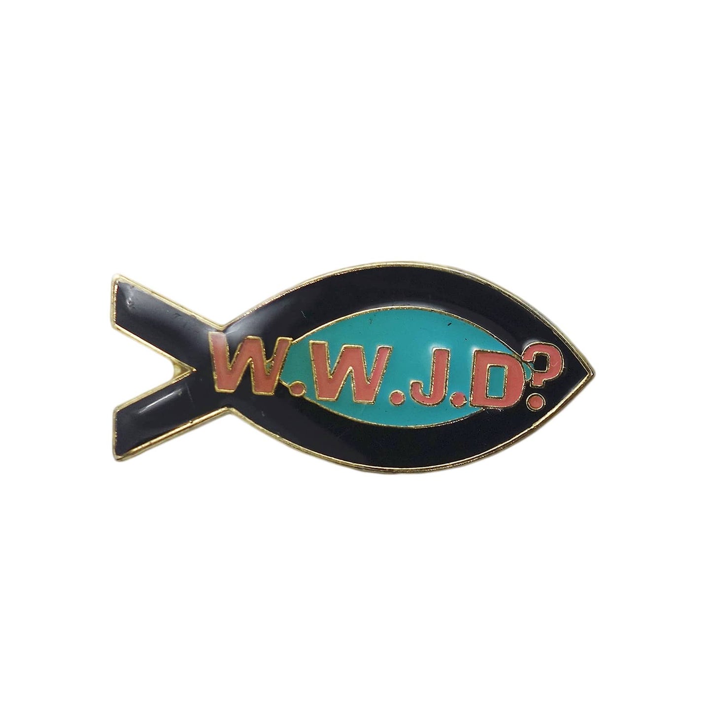 WWJD? イクトゥス ジーザスフィッシュ ピンズ キリスト教