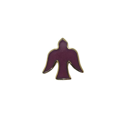 鳥 ピンズ 留め具付き
