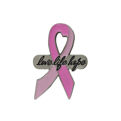 Love Life Hope ピンクリボン ピンズ