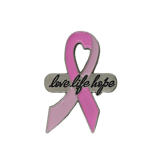 Love Life Hope ピンクリボン ピンズ