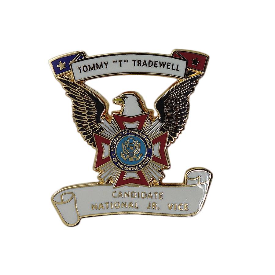 Veterans of Foreign Wars ピンズ 退役軍人 イーグル 留め具付き