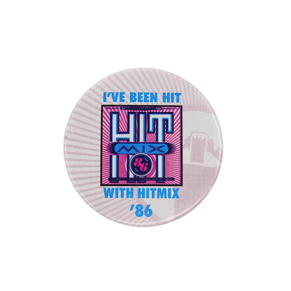 I'VE BEEN HIT WITH HITMIX '86 缶バッジ バッチ 音楽アルバム