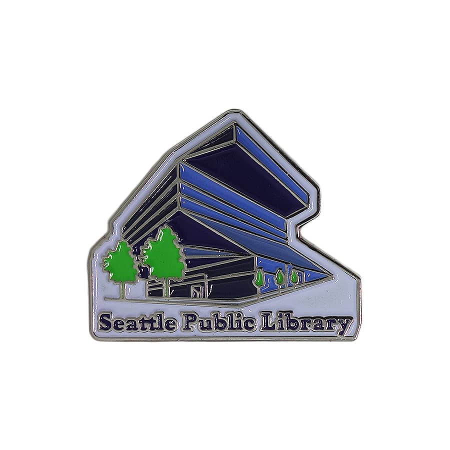 Seattle Public Library ピンズ 図書館 留め具付き