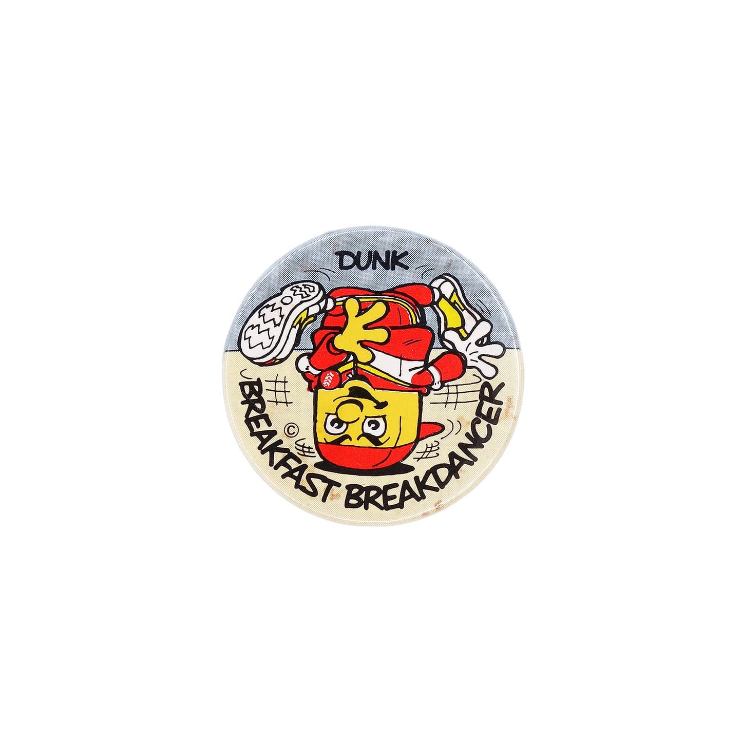 Weetabix ウィータビックス DUNK 缶バッジ BREAKFAST BREAKDANCER