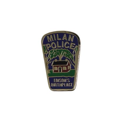 MILAN POLICE ピンズ EDISON'S BIRTHPLACE 留め具付き 警察ポリス