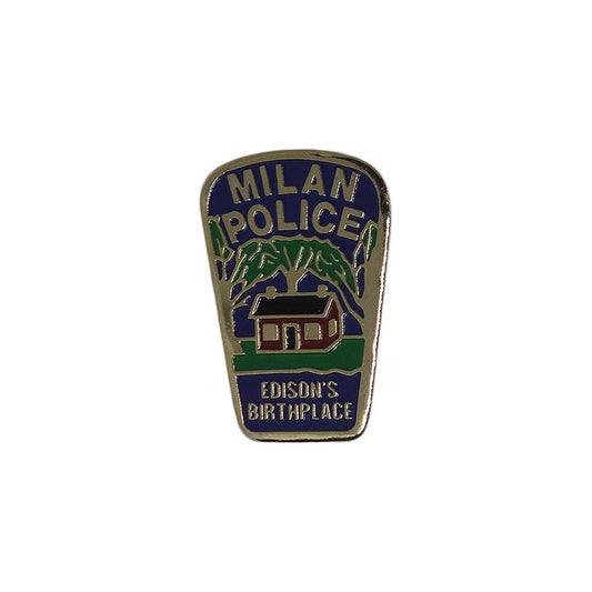 MILAN POLICE ピンズ EDISON'S BIRTHPLACE 留め具付き 警察ポリス