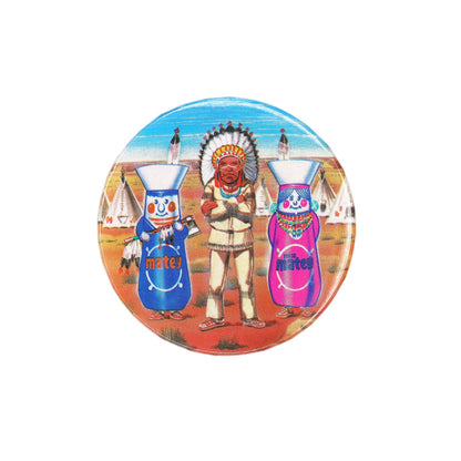 Mr. Matey バブルバス 入浴剤 缶バッジ バッチ インディアン