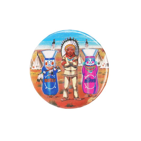 Mr. Matey バブルバス 入浴剤 缶バッジ バッチ インディアン