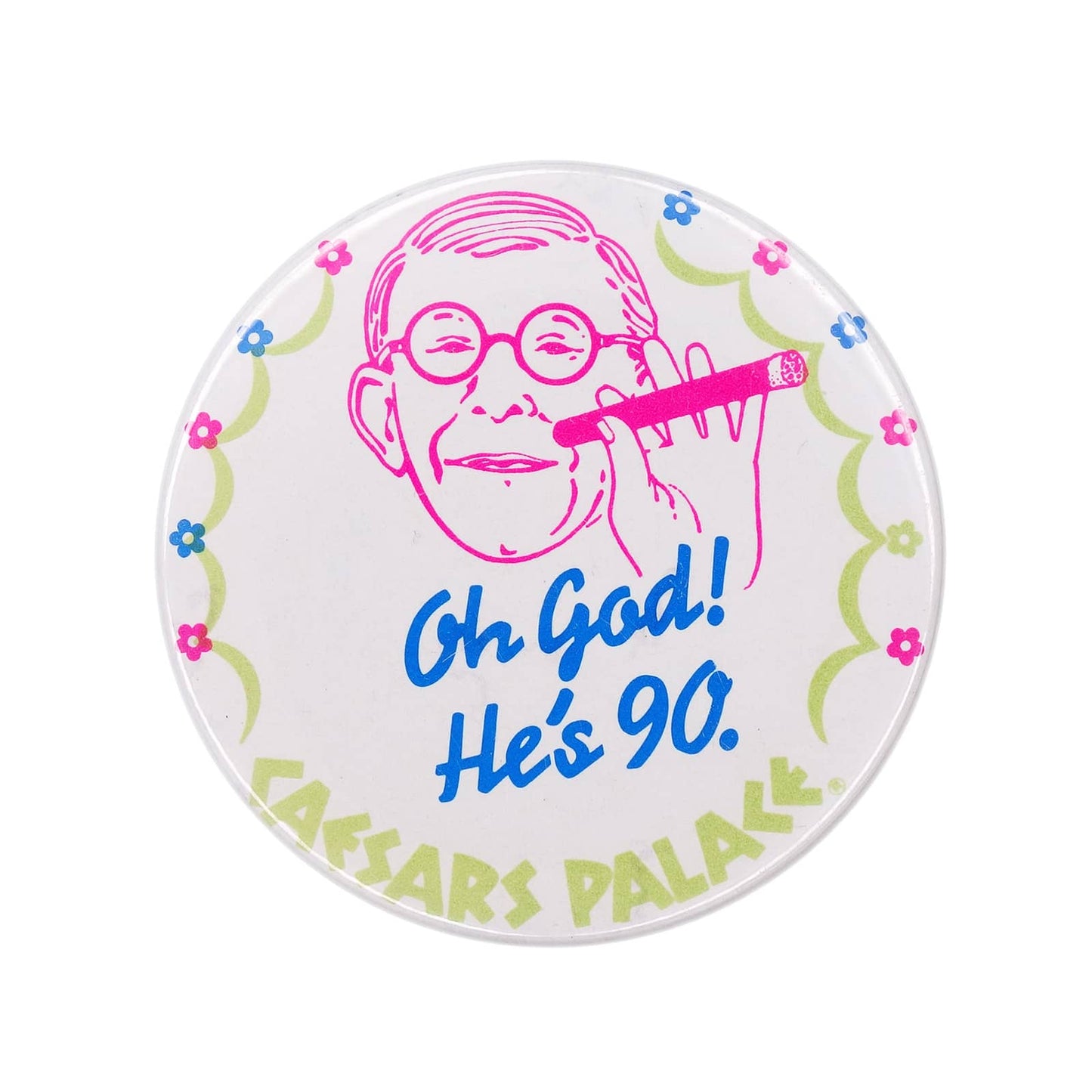 GEORGE BURNS ジョージ・バーンズ 缶バッジ CAESARS PALACE