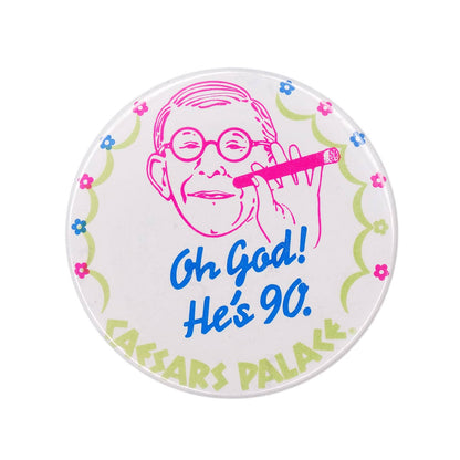 GEORGE BURNS ジョージ・バーンズ 缶バッジ CAESARS PALACE