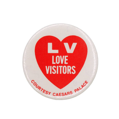 LV LOVE VISITORS 缶バッジ CAESARS PALACE