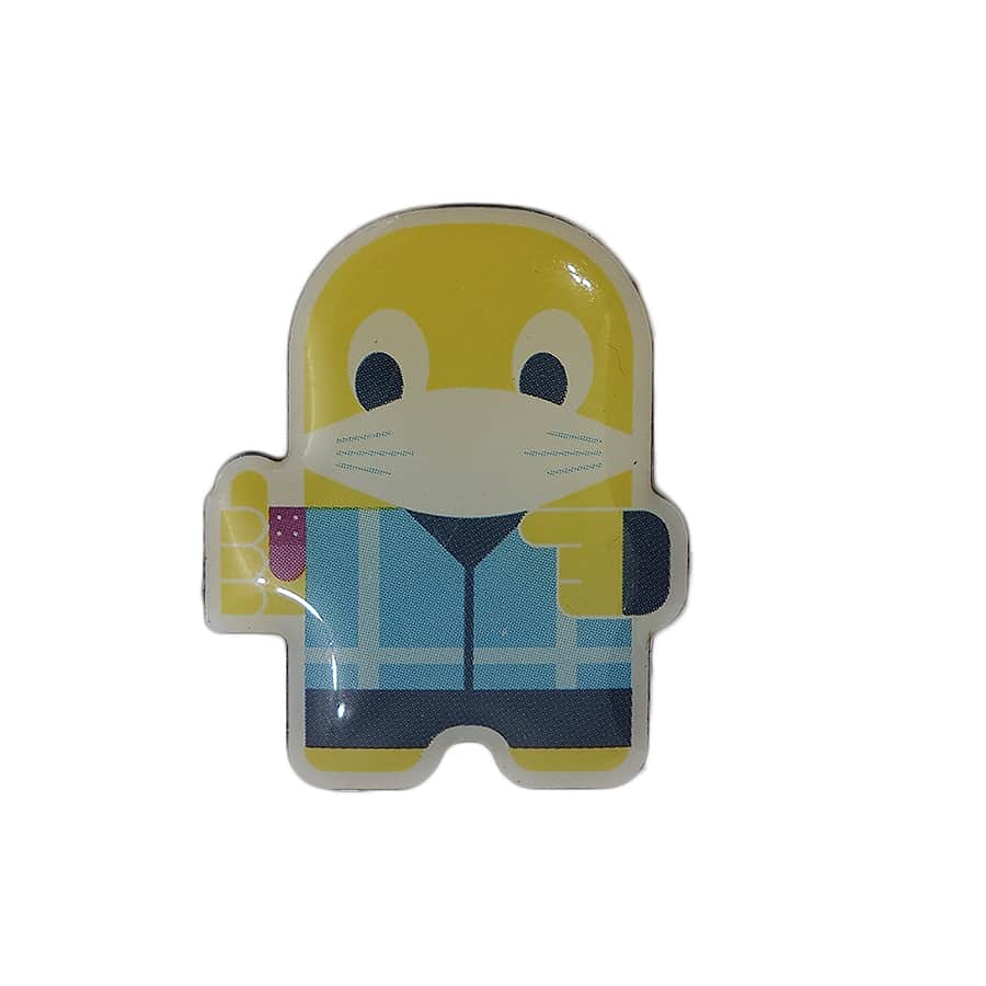 Amazon Peccy 予防接種 マスク ピンズ キャラクター 留め具付き