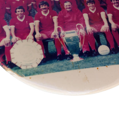1977年 UEFAチャンピオンズカップ 初優勝 リヴァプールFC 集合写真 缶バッジ