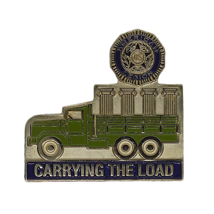 AMERICAN LEGION ピンズ CARRYING THE LOAD 留め具付き
