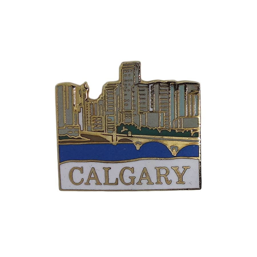 CALGARY ピンズ カナダ カルガリー 留め具付き