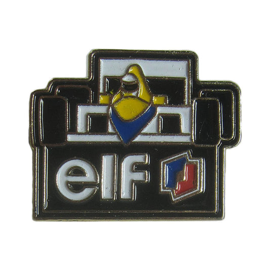 ピンズ レーシングカー F1 車 elf 留め具付き レトロ ピンバッジ
