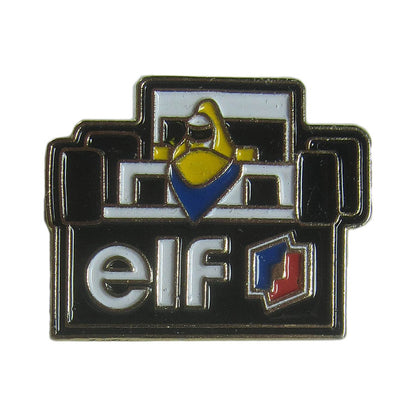ピンズ レーシングカー F1 車 elf 留め具付き レトロ ピンバッジ