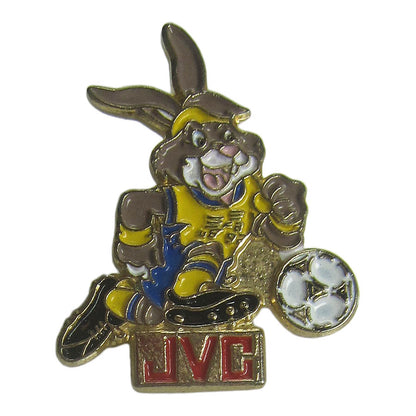 ピンズ サッカー × うさぎ JVC 留め具付き