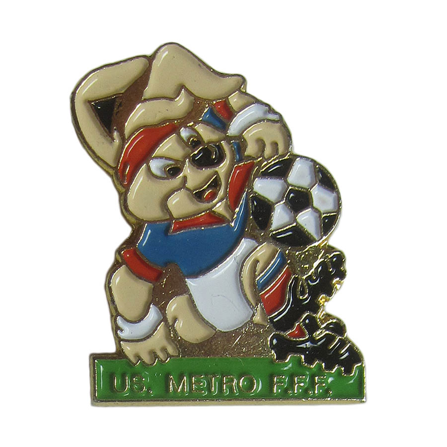 ピンズ サッカー × うさぎ フランスサッカー連盟 留め具付き