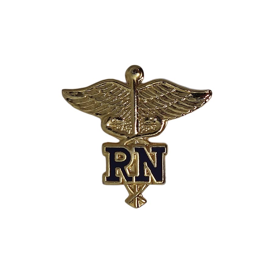 Registered Nurse ピンズ　カドゥケウス エンブレム 留め具付き