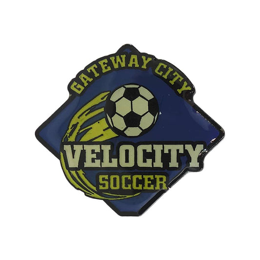 VELOCITY SOCCER ピンズ サッカー 留め具付き