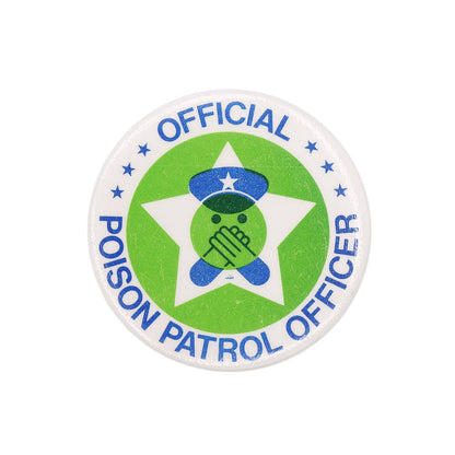 OFFICIAL POISON PATROL OFFICER 缶バッジ バッチ