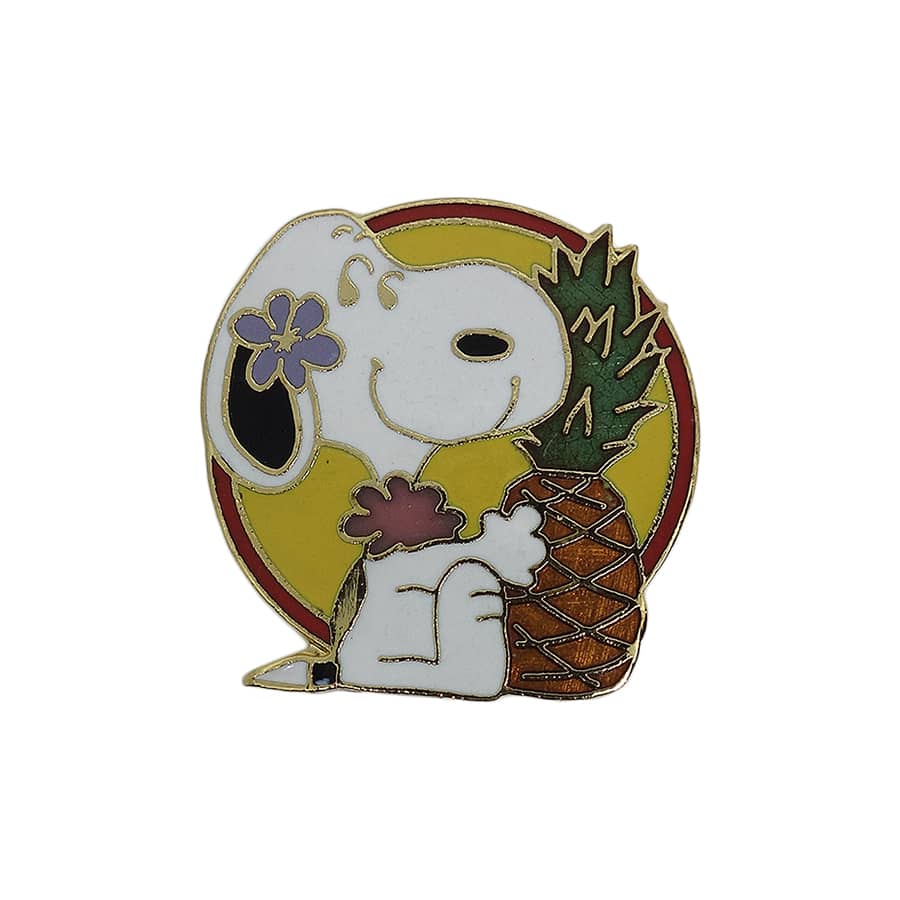 スヌーピーとパイナップル ブローチ キャラクター