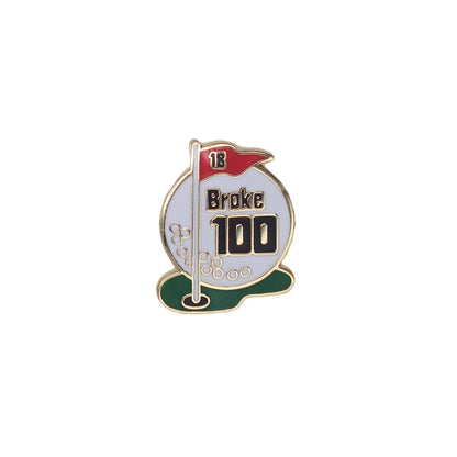 ゴルフ Broke 100 ピンズ