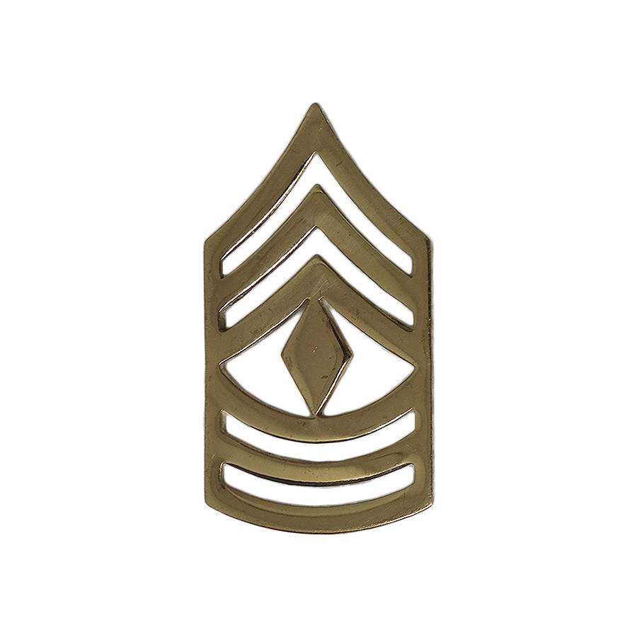 米軍 階級章 先任曹長 ピンズ インシグニア ミリタリー 留め具付き