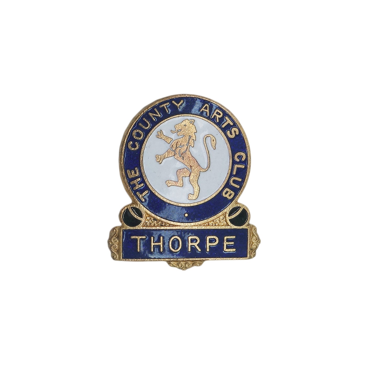 THE COUNTY ARTS CLUB THORPE ピンバッジ 英国 ローンボウルズ