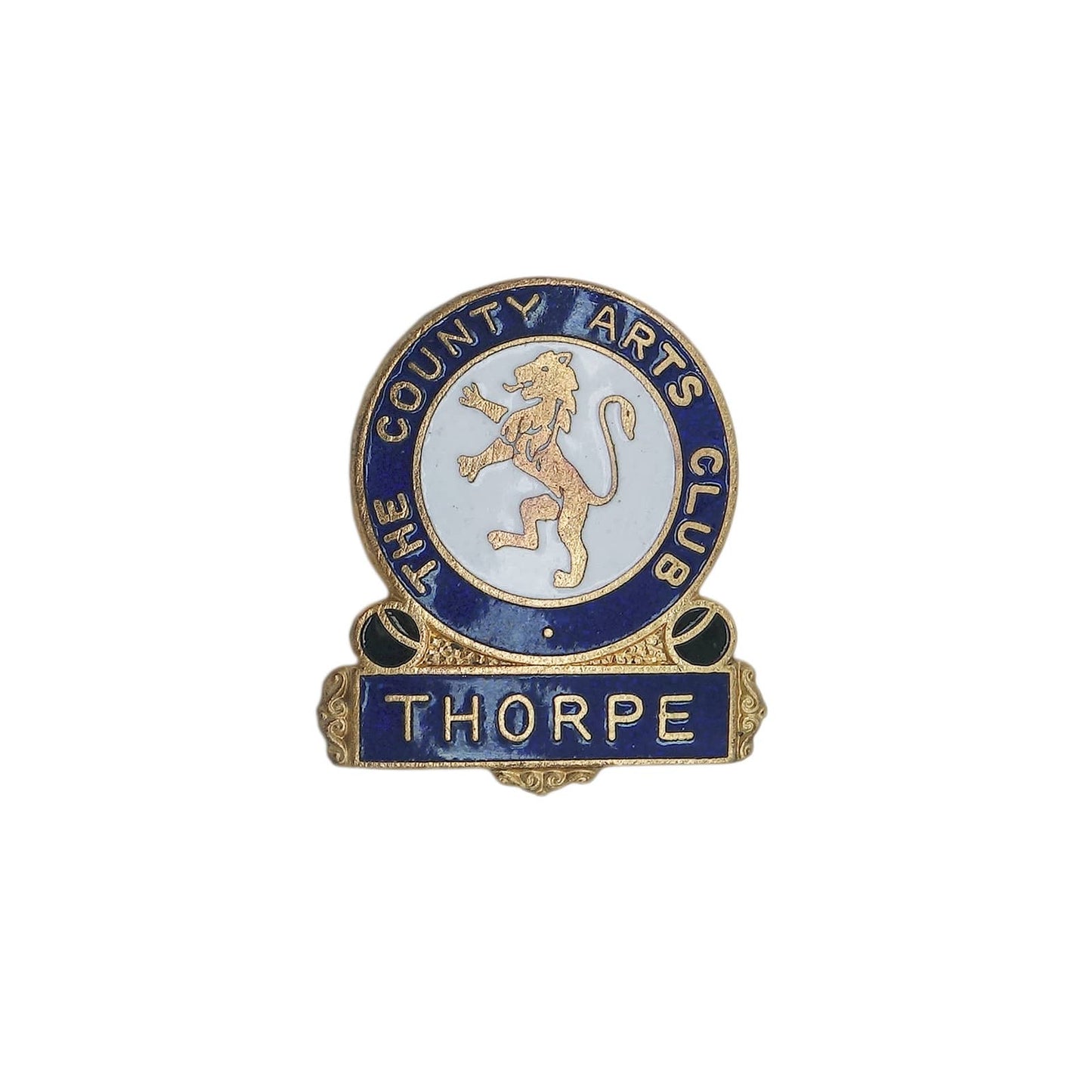 THE COUNTY ARTS CLUB THORPE ピンバッジ 英国 ローンボウルズ